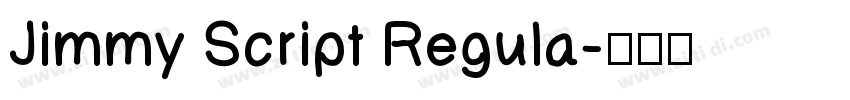 Jimmy Script Regula字体转换